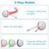 Electric Cat Toy Cat Teaser Ball Automatic Self Rotating Interactive Cat Motion Exercise Toy with Feather Bell LED Lights USB Rechargeable