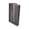 Pet Gate – Dog Gate for Doorways; Stairs or House – Freestanding; Folding ; Dark brown; Arc Wooden