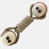 1pc Bone Shaped Cotton Rope Dog Chewing Toy; Dog Chew Toy