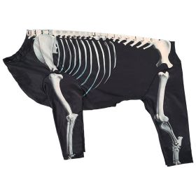 Halloween Clothes Skull Dog Dress Up (Option: Black-XL)