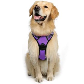 Dog Hand Holding Rope Reflective Vest (Option: Purple-S)