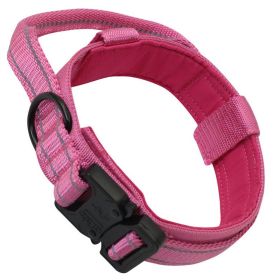 Fashion Personalized Tactical Dog Collar (Option: Rose Red-M)