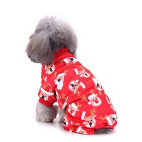 Pet Clothes Creative Halloween Christmas Dog Clothes (Option: SZD41 Elk-M)