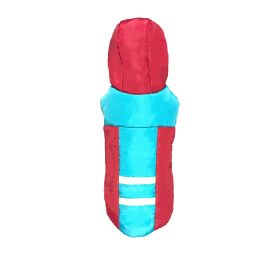 Thickened Cotton Hooded Dog Clothes Warm (Option: Red-M Code)