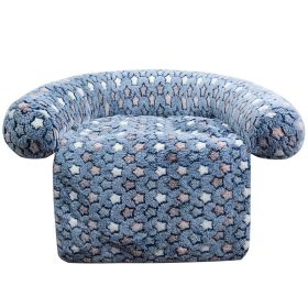 Pet Supplies Plush Kennel Sofa Blanket (Option: Dark Blue XINGX-40x60cm500G)