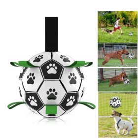 Dog Toys Interactive Pet Football Toys With Grab Tabs Dog Outdoor Training Soccer Pet Bite Chew Balls For Dog Accessories (type: Football)