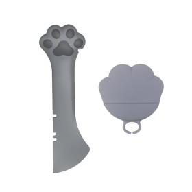 Indoor & Outdoor Pet Training Everyday Supplies (Color: Gray, type: Pet Canned Spoon)