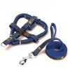 Pet Dog Chest Back Leash Set Adjustable Dogs Chest Back Traction Rope Puppy Pet Nylon Durable Outdoor Walking Rope Chain Belt