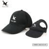 Adjustable Buckle Design Outdoor Wear-Resistant Dog Cap Pet Hat With Ear Holes Dog Sport Baseball For Sun Protection parent-child hat