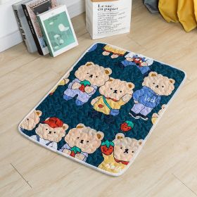 Dog Mat For Sleep Cotton Non-slip (Option: Pet Non Slip Mat Bear College-40cmx30cm)