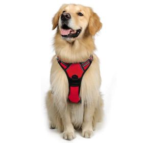 Dog Hand Holding Rope Reflective Vest (Option: Red-S)