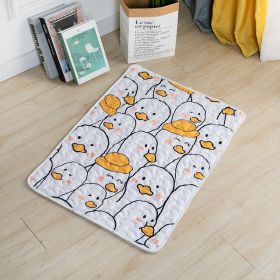 Dog Mat For Sleep Cotton Non-slip (Option: Small Yellow Duck-50cmx40cm)