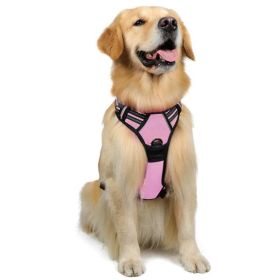 Dog Hand Holding Rope Reflective Vest (Option: Pink-XL)